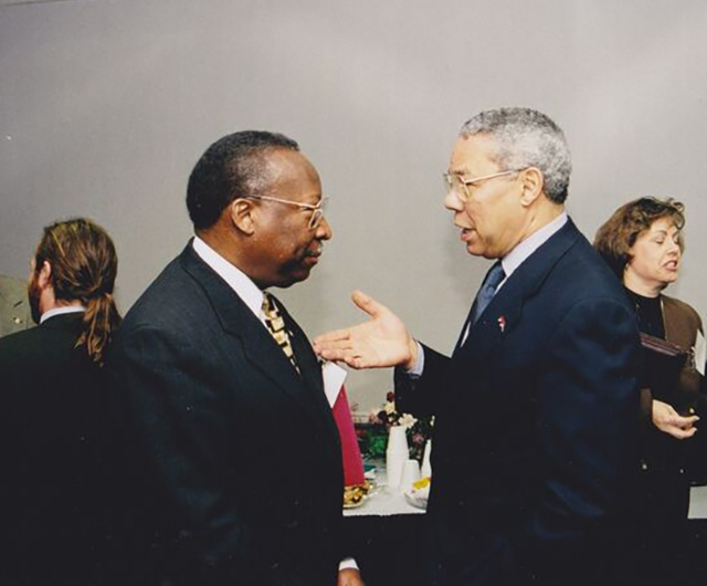 Bullock with Former U.S. Secretary of State, Colin Powell